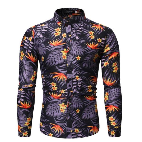 men's casual shirts floral print blouses mens long sleeve button-up shirt formal office fashion slim male clothing 2021, White;black
men's casual shirts floral print blouses mens long sleeve button-up shirt formal office fashion slim male clothing 2021, White;black