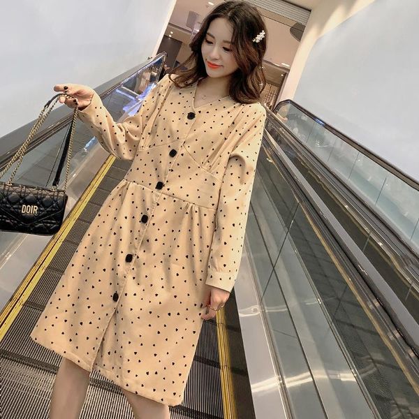 maternity dresses autumn pregnant women clothes big yards fashion polka dot corduroy dress loose nursing button can lactation, White
maternity dresses autumn pregnant women clothes big yards fashion polka dot corduroy dress loose nursing button can lactation, White