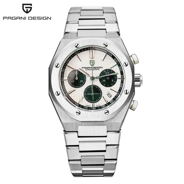 wristwatches pagani design 2021 brand 40mm men's quartz watch sapphire 200m waterproof automatic men sports chronograph relogio, Slivery;brown
wristwatches pagani design 2021 brand 40mm men's quartz watch sapphire 200m waterproof automatic men sports chronograph relogio, Slivery;brown