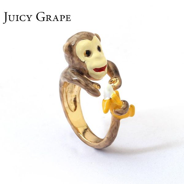 juicy grape hand painted enamel glaze adjustable cute monkey rings for women gift support wholesale cluster, Golden;silver
juicy grape hand painted enamel glaze adjustable cute monkey rings for women gift support wholesale cluster, Golden;silver
