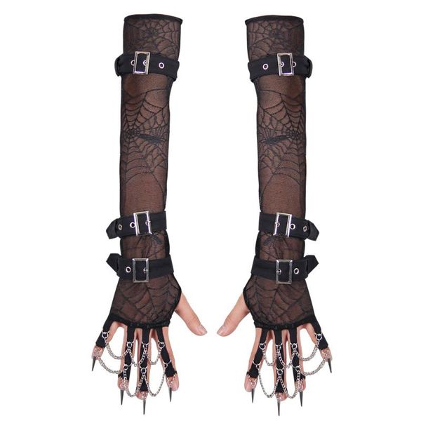 fingerless gloves devil fashion punk spring autumn women arm warmers gothic elastic spider mesh sleeves, Blue;gray
fingerless gloves devil fashion punk spring autumn women arm warmers gothic elastic spider mesh sleeves, Blue;gray