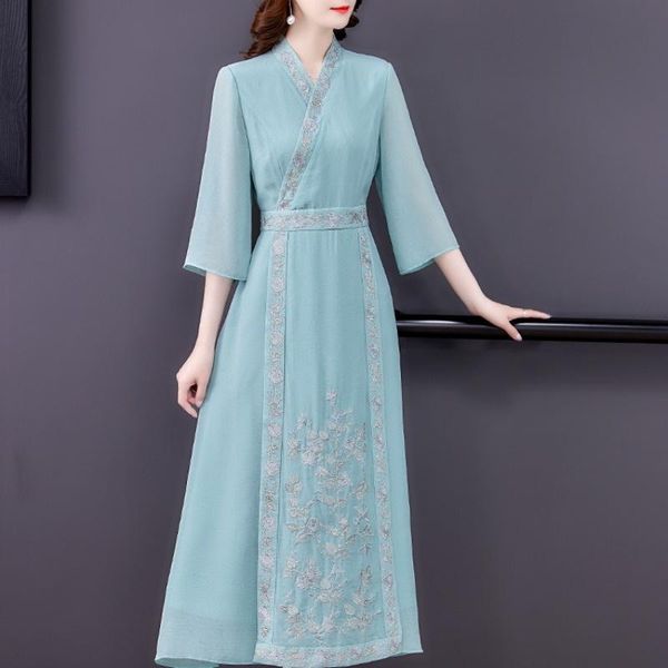 ethnic clothing ao dai vietnam oriental dress cheongsam dresses elegant traditional chinese qipao hanfu women long robes vestidos 30919, Red
ethnic clothing ao dai vietnam oriental dress cheongsam dresses elegant traditional chinese qipao hanfu women long robes vestidos 30919, Red