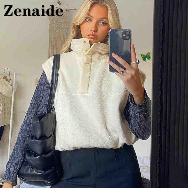 women's vests zenaide 2021 sleeveless turtleneck lamb wool autumn winter warm women fashion buttons elegant casual y2k coats ladies, Black;white
women's vests zenaide 2021 sleeveless turtleneck lamb wool autumn winter warm women fashion buttons elegant casual y2k coats ladies, Black;white