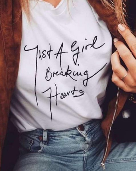 just a girl breaking women t shirts hearts summer short sleeve letters print teen graphic tees fashion tumblr, White
just a girl breaking women t shirts hearts summer short sleeve letters print teen graphic tees fashion tumblr, White