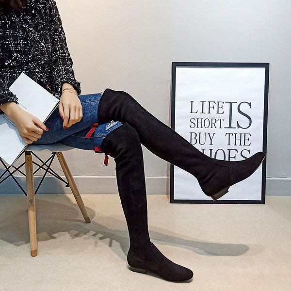 boots 2021 women's shoes suede black over-knee cute bow design long stretch plus velvet snow-boots brand same lady all-match
boots 2021 women's shoes suede black over-knee cute bow design long stretch plus velvet snow-boots brand same lady all-match