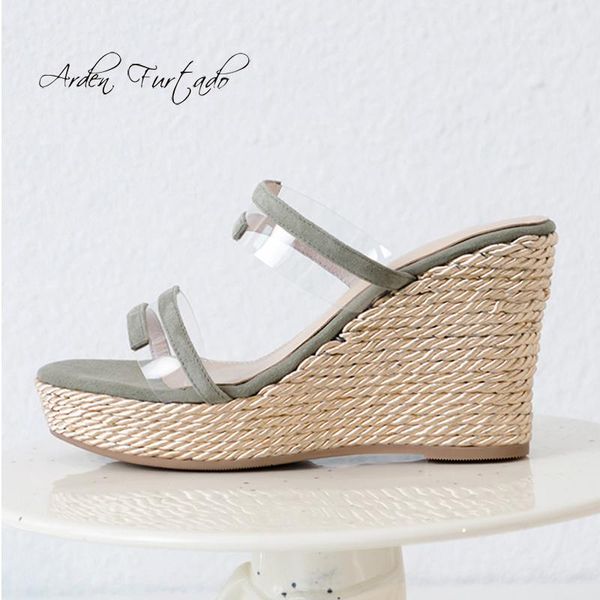 slippers arden furtado 2021 summer fashion women's shoes concise classics waterproof platform wedges pvc straw casual, Black
slippers arden furtado 2021 summer fashion women's shoes concise classics waterproof platform wedges pvc straw casual, Black