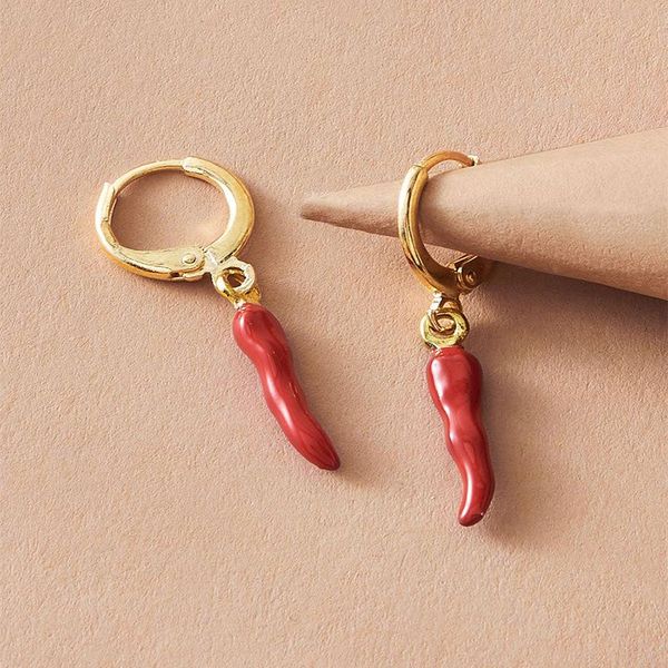 dangle & chandelier gold filled red enamel hoop earring 2021 wedding gift little chili pepper charming delicate women fashion jewelry, Silver
dangle & chandelier gold filled red enamel hoop earring 2021 wedding gift little chili pepper charming delicate women fashion jewelry, Silver