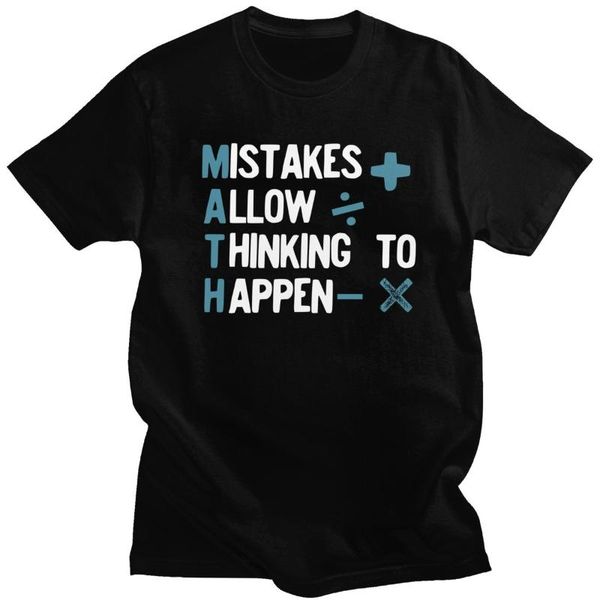 men's t-shirts mistakes allow thinking to happen math t-shirt homme cotton nerd mathematics lover tee shirt short sleeved casual tshirt, White;black
men's t-shirts mistakes allow thinking to happen math t-shirt homme cotton nerd mathematics lover tee shirt short sleeved casual tshirt, White;black
