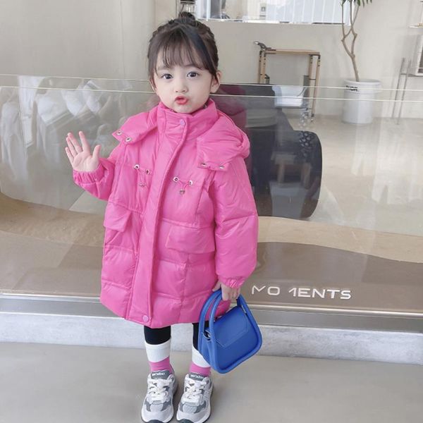 down coat girls long outerwear thick warm girl cotton padded kids casual children's winter clothes, Blue;gray
down coat girls long outerwear thick warm girl cotton padded kids casual children's winter clothes, Blue;gray