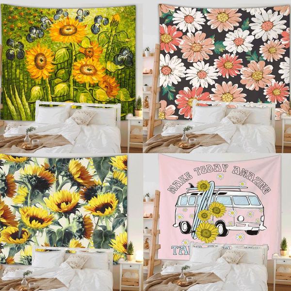 tapestries sunflower tapestry, floral tapestry cartoon wall hanging decor for home installation package
tapestries sunflower tapestry, floral tapestry cartoon wall hanging decor for home installation package