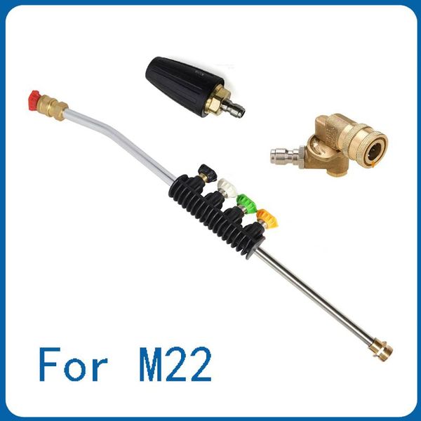 water gun & snow foam lance high pressure cleaner spray nozzle with m22 male connector and 1/4 quickconnect adapter turbo car cleaning tools
water gun & snow foam lance high pressure cleaner spray nozzle with m22 male connector and 1/4 quickconnect adapter turbo car cleaning tools