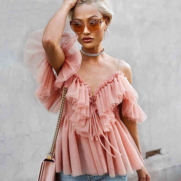 paris girl vintage ruffle summer women shirt off shoulder peplum v-neckfemale mesh backless feminine blouse blusas 210524, White
paris girl vintage ruffle summer women shirt off shoulder peplum v-neckfemale mesh backless feminine blouse blusas 210524, White