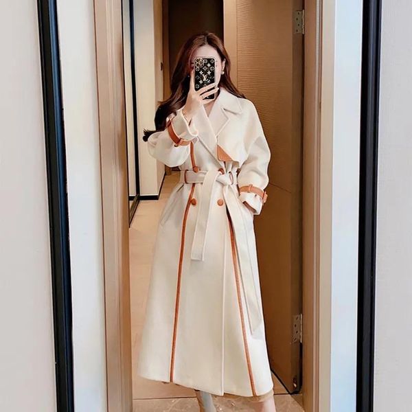 women's wool & blends fashion woolen women jacket 2021 winter large lapel long female coat thicken warm outwear r1576, Black
women's wool & blends fashion woolen women jacket 2021 winter large lapel long female coat thicken warm outwear r1576, Black