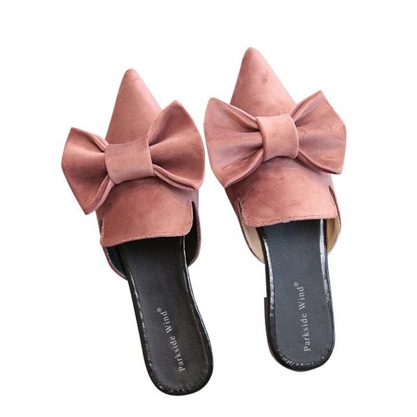 slippers parkside wind women velvet butterfly-knot sandals pointed toe bowtie flats mules summer ladies shoes, Black
slippers parkside wind women velvet butterfly-knot sandals pointed toe bowtie flats mules summer ladies shoes, Black
