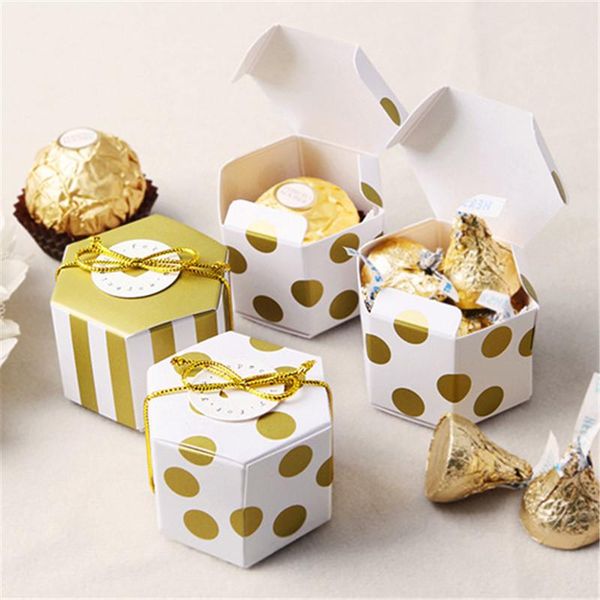 gift wrap 10/20/50pcs mini candy box wedding favors for guests party decoration hexagon gold stripe dot print chocolate packaging
gift wrap 10/20/50pcs mini candy box wedding favors for guests party decoration hexagon gold stripe dot print chocolate packaging