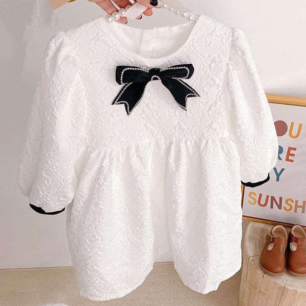 girl's dresses girls long sleeve dress spring autumn round collar solid bow princess party sweet kids clothes for 2-6y, Red;yellow
girl's dresses girls long sleeve dress spring autumn round collar solid bow princess party sweet kids clothes for 2-6y, Red;yellow