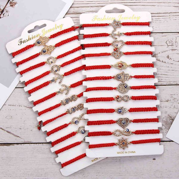 lovers light luxury red rope diamond gilded devil's eye bracelet love ship anchor multi style 12 piece set, Golden;silver
lovers light luxury red rope diamond gilded devil's eye bracelet love ship anchor multi style 12 piece set, Golden;silver