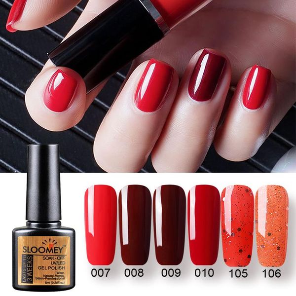 nail gel sloomey 8ml uv polish red glitter sequins soak off varnish color diy art need base coat, Red;pink
nail gel sloomey 8ml uv polish red glitter sequins soak off varnish color diy art need base coat, Red;pink