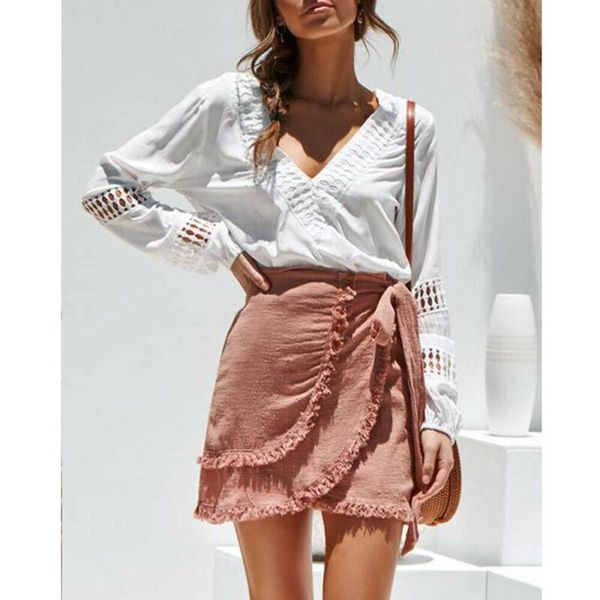 women long sleeve shirt chiffon casual loose blouse deep v neck shirts brand elegant solid color summer women's blouses &, White
women long sleeve shirt chiffon casual loose blouse deep v neck shirts brand elegant solid color summer women's blouses &, White