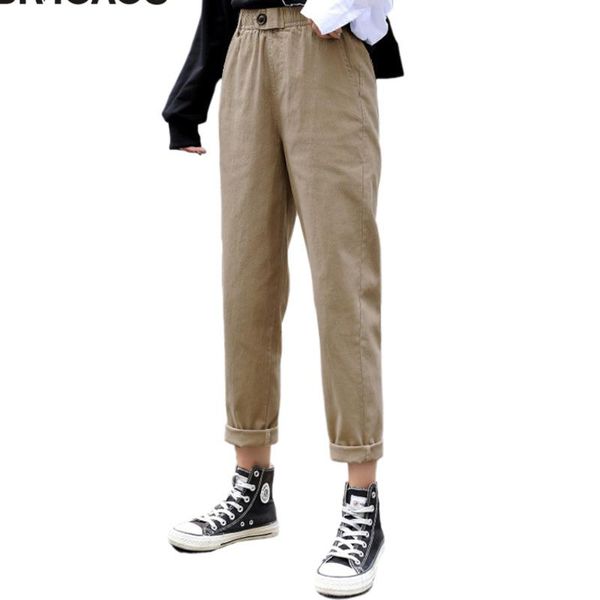 women's pants & capris spring women clothing straight overalls casual harem korean elastic waist buckle cargo, Black;white
women's pants & capris spring women clothing straight overalls casual harem korean elastic waist buckle cargo, Black;white