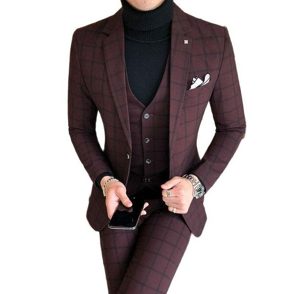 men's suits & blazers style suit men's, slim fit korean-style handsome england youth casual three-piece set, 3 piece men, White;black
men's suits & blazers style suit men's, slim fit korean-style handsome england youth casual three-piece set, 3 piece men, White;black