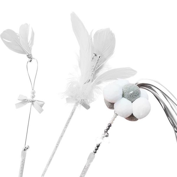 cat toys 3pcs feather teaser wand creative funny assorted toy interactive
cat toys 3pcs feather teaser wand creative funny assorted toy interactive