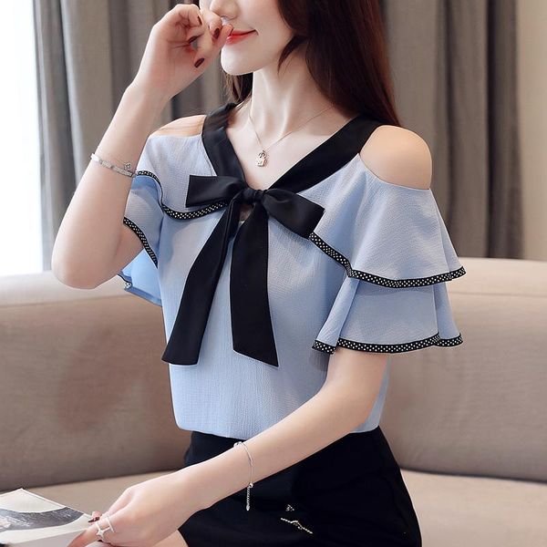 women's blouses & shirts korean fashion chiffon women ruffles blouse shirt slash neck plus size blusas femininas elegante xxl, White
women's blouses & shirts korean fashion chiffon women ruffles blouse shirt slash neck plus size blusas femininas elegante xxl, White