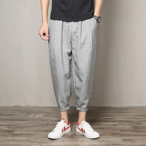 men's pants trousers ankle-length linen mens harem joggers casual loose sweatpants men for male, Black
men's pants trousers ankle-length linen mens harem joggers casual loose sweatpants men for male, Black