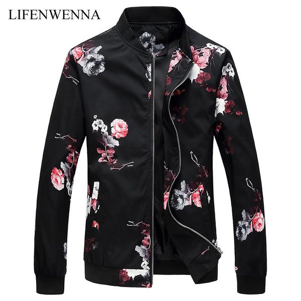 men's jackets plus size m-6xl jacket 2021 autumn fashion printing men stand collar flower casual slim fit and coats, Black;brown
men's jackets plus size m-6xl jacket 2021 autumn fashion printing men stand collar flower casual slim fit and coats, Black;brown