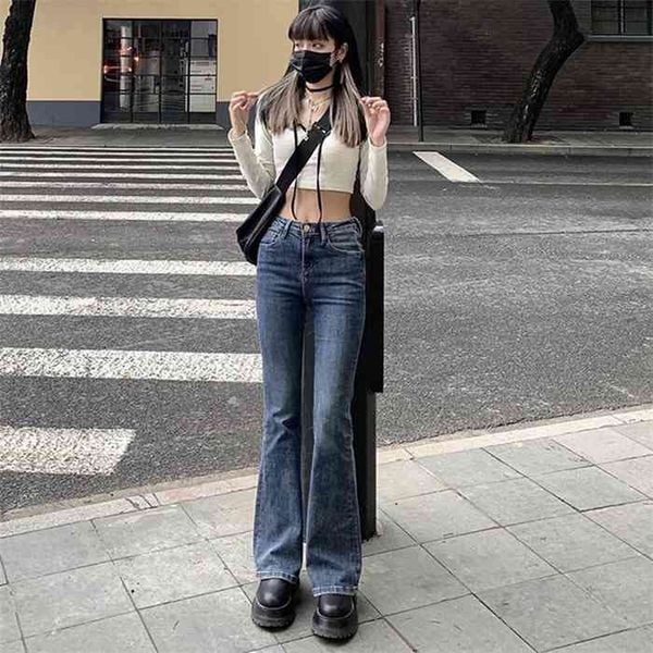 womens vintage high waist trumpet full length jeans female lady streetwear elastic slim denim flare boot cut pants for women, Blue
womens vintage high waist trumpet full length jeans female lady streetwear elastic slim denim flare boot cut pants for women, Blue