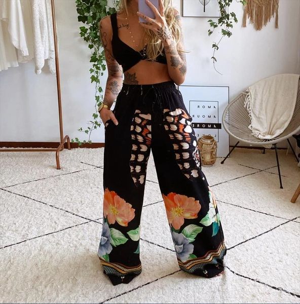 fashion two piece suit womens pants summer boho beach style print underwear loose wide leg 2pcs outfits tracksuit sets, White
fashion two piece suit womens pants summer boho beach style print underwear loose wide leg 2pcs outfits tracksuit sets, White