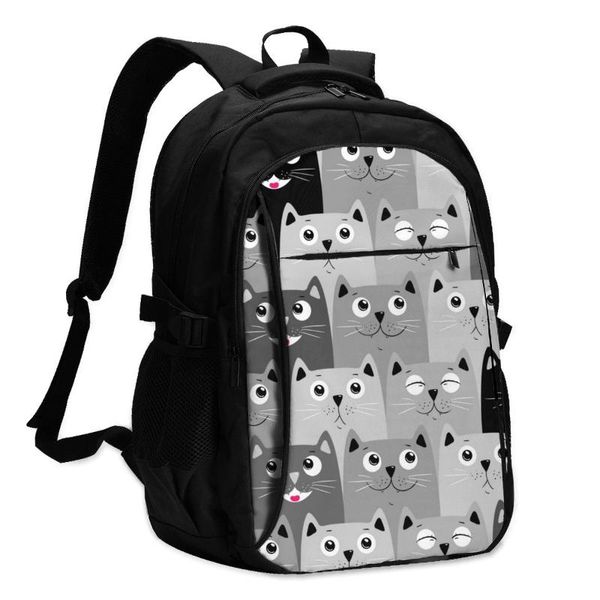 backpack usb charge women cute cats face student letters print school bag teenager girls
backpack usb charge women cute cats face student letters print school bag teenager girls