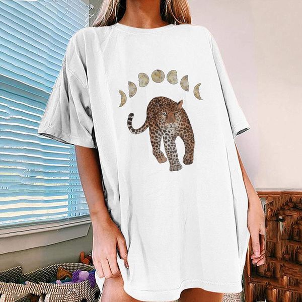 women's t-shirt ladies casual long 2021 summer 0-neck leopard print oversize s-2xl short sleeve loose street women, White
women's t-shirt ladies casual long 2021 summer 0-neck leopard print oversize s-2xl short sleeve loose street women, White