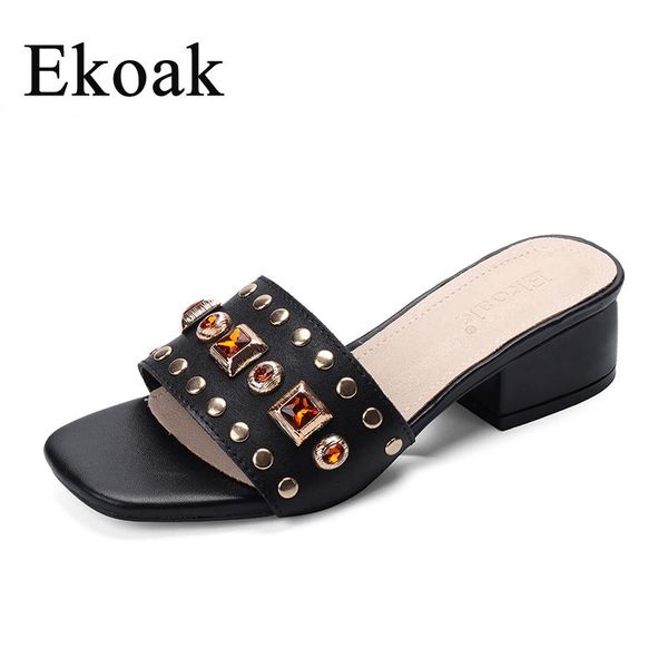 ekoak genuine cow leather fashion crystals+rivet women sandals summer shoes woman high heels gladiator beach, Black
ekoak genuine cow leather fashion crystals+rivet women sandals summer shoes woman high heels gladiator beach, Black