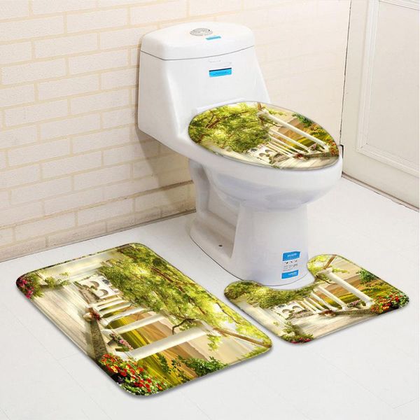 3pcs/set natural scenery bathroom mat corridor building floral plant green leaf bathtub toilet carpet non-slip rugs bath mats
3pcs/set natural scenery bathroom mat corridor building floral plant green leaf bathtub toilet carpet non-slip rugs bath mats