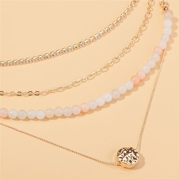 pendant necklaces minar elegant multi layering shiny rhinestone chokers natural stone irregular metal necklace jewelry for women, Silver
pendant necklaces minar elegant multi layering shiny rhinestone chokers natural stone irregular metal necklace jewelry for women, Silver