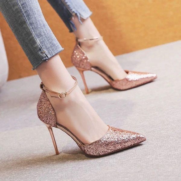 dress shoes summer wedding women's high heels high-heeled women stripper plus size pointed pumps a073, Black
dress shoes summer wedding women's high heels high-heeled women stripper plus size pointed pumps a073, Black