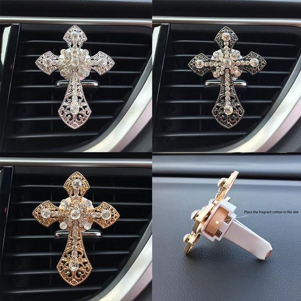 interior decorations 1pc car ornament crystal cross jesus air freshener diamond automobiles decoration vents perfume clip diffuser
interior decorations 1pc car ornament crystal cross jesus air freshener diamond automobiles decoration vents perfume clip diffuser