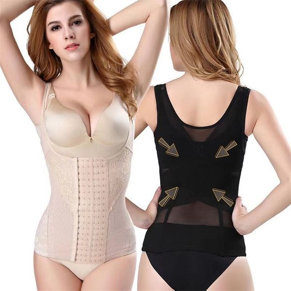 women shapewear tummy control cincher fajas women body shaper slimming belt vest body waist trainer shaper colombian girdles 210402, Black;white
women shapewear tummy control cincher fajas women body shaper slimming belt vest body waist trainer shaper colombian girdles 210402, Black;white