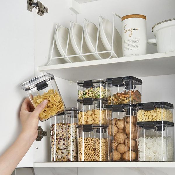 colors 3 different capacity plastic sealed kitchen storage box transparent canister keep fresh clear container bottles & jars
colors 3 different capacity plastic sealed kitchen storage box transparent canister keep fresh clear container bottles & jars