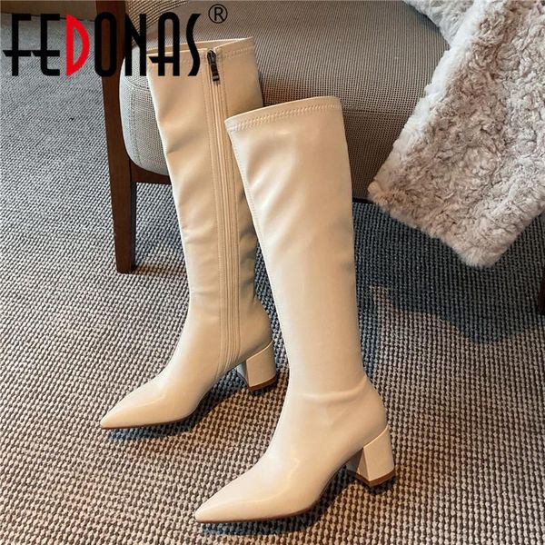 boots fedonas concise side zipper women's knee high fashion winter est pointed toe thick heels pumps wedding shoes woman, Black
boots fedonas concise side zipper women's knee high fashion winter est pointed toe thick heels pumps wedding shoes woman, Black