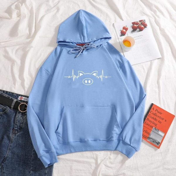 pig heartbeat print hoodies cotton casual funny long sleeve pure color women autumn sweatershirt hooded women's & sweatshirts, Black
pig heartbeat print hoodies cotton casual funny long sleeve pure color women autumn sweatershirt hooded women's & sweatshirts, Black