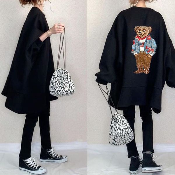 3-color korean animation printed women's sweater 2021 autumn and winter new loose medium long sleeved, Blue;black
3-color korean animation printed women's sweater 2021 autumn and winter new loose medium long sleeved, Blue;black