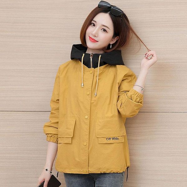 women's jackets 2021spring autumn women jacket fashion hooded windbreaker female long sleeve casual loose coat outwear plus size 4xl 49, Black;brown
women's jackets 2021spring autumn women jacket fashion hooded windbreaker female long sleeve casual loose coat outwear plus size 4xl 49, Black;brown