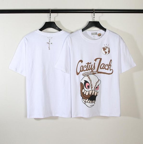 white travis scott cactus jack foundation t shirt for men women summer short sleeve t-shirt, White;black
white travis scott cactus jack foundation t shirt for men women summer short sleeve t-shirt, White;black