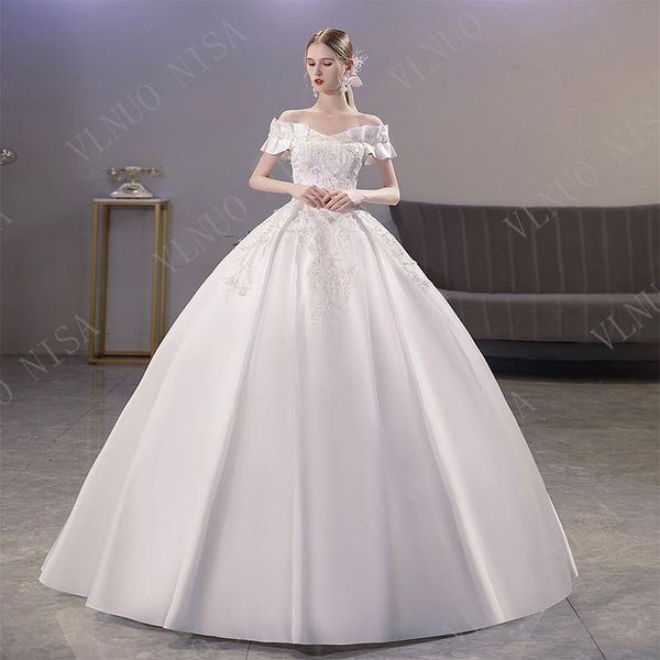 other wedding dresses off the shoulder 2022 style bride plus size satin beading sequined dreamy bridal lace up ball gowns, White
other wedding dresses off the shoulder 2022 style bride plus size satin beading sequined dreamy bridal lace up ball gowns, White