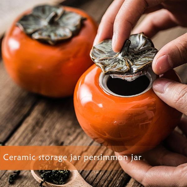 storage bottles & jars ceramic jar persimmon canister set for kitchen counter decorative airtight with lid sugar flour tea-leaves
storage bottles & jars ceramic jar persimmon canister set for kitchen counter decorative airtight with lid sugar flour tea-leaves