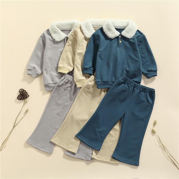 clothing sets 2pcs children boys girls spring fall cotton casual clothes set, toddler warm turn-down collar pullover+elastic waist flared pa, White
clothing sets 2pcs children boys girls spring fall cotton casual clothes set, toddler warm turn-down collar pullover+elastic waist flared pa, White