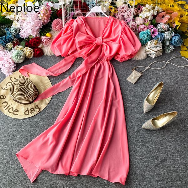 neploe bow knot dress women fashion v neck puff sleeve backless dresses femme summer chic drawstring slim waist dresses 210423, Black;gray
neploe bow knot dress women fashion v neck puff sleeve backless dresses femme summer chic drawstring slim waist dresses 210423, Black;gray