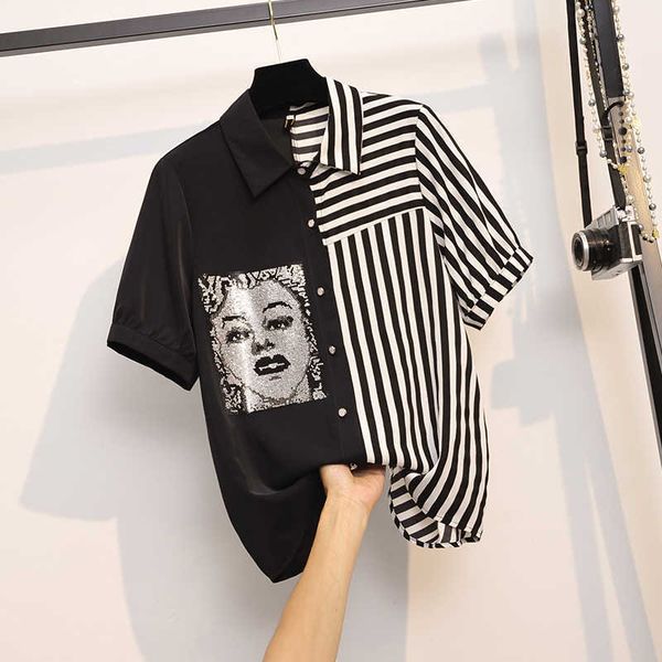 women blouses short sleeve diamond blouse women blouse shirt office elegant work shirt plus size blusas mujer de moda 210604, White
women blouses short sleeve diamond blouse women blouse shirt office elegant work shirt plus size blusas mujer de moda 210604, White